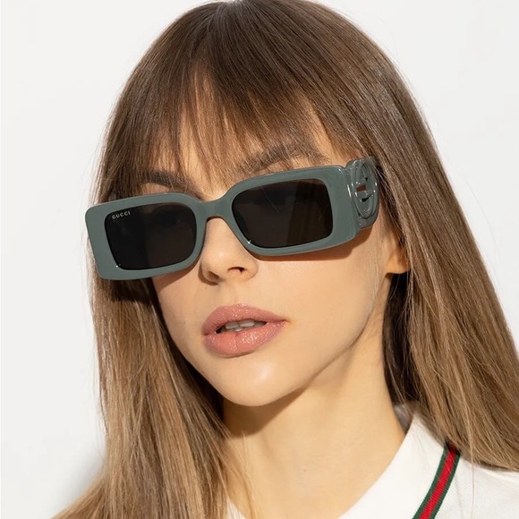 NEW GUCCI UNISEX GRAY SUNGLASSES - Picture 5 of 12